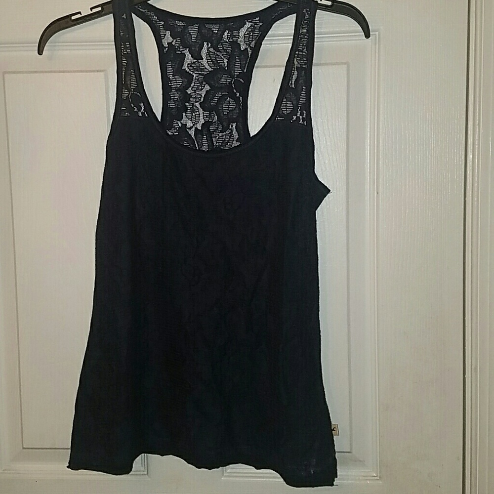 Women's lace sheer tank top